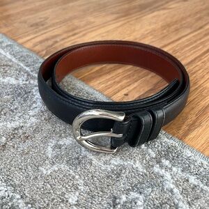 Vintage Coach black and silver belt size medium